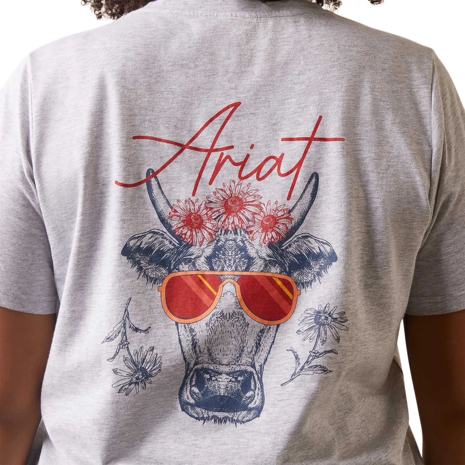 Ariat R.E.A.L. Cool Cow T-Shirt, Heather Gray