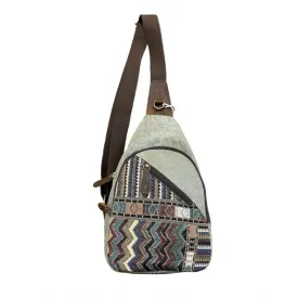 Bag - Side Canvas Leather Trim