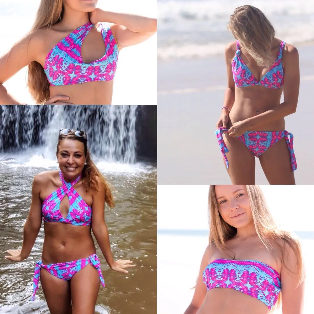Convertible Swimsuit - Tie Dye Print - Jini® Infinity bikini piece