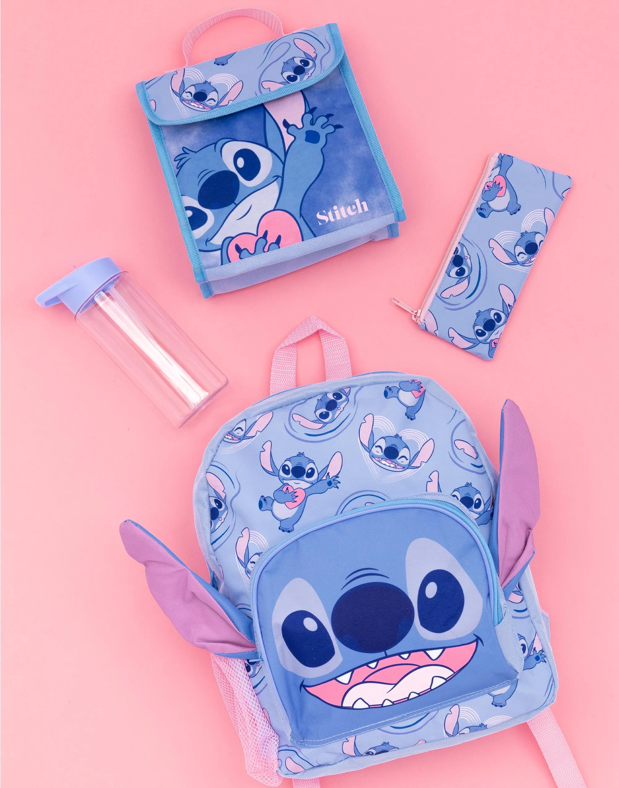 Disney Lilo And Stitch 3D Ears 4 Piece Backpack Kids