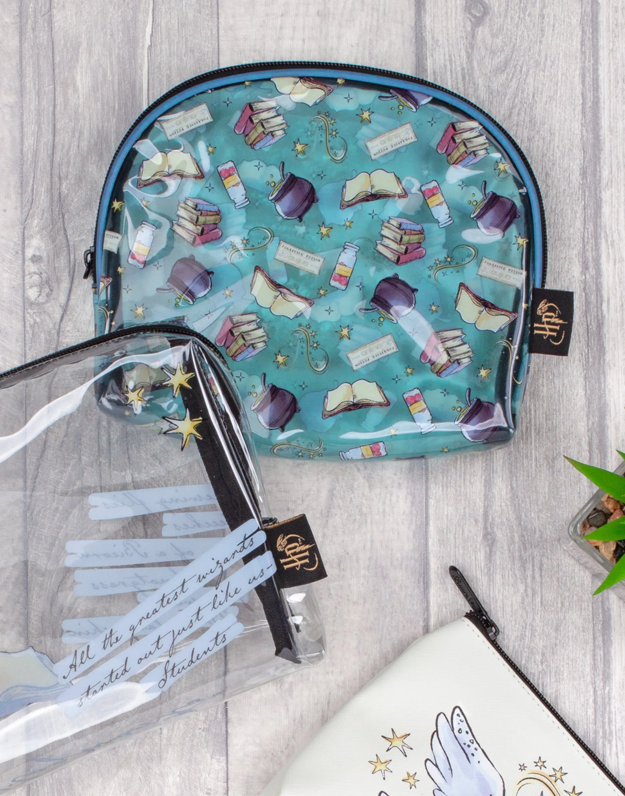 Harry Potter Womens White Makeup Bag