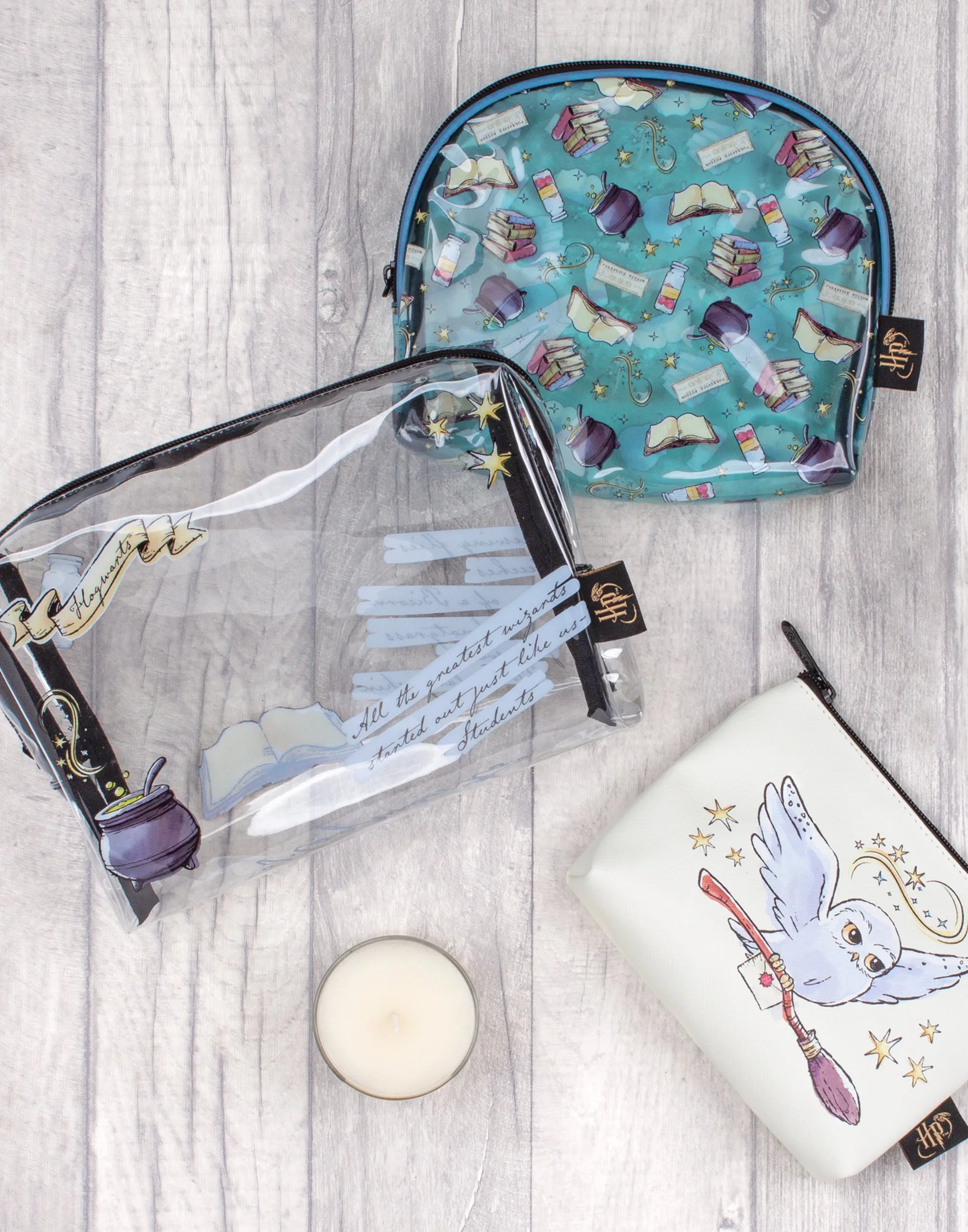 Harry Potter Womens White Makeup Bag