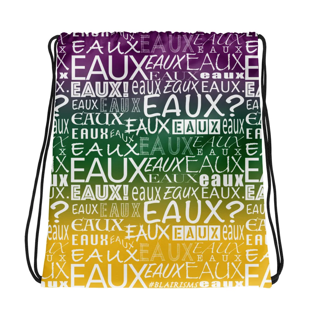 MARDI GRAS WHITE ALLEAUXVER Drawstring bag