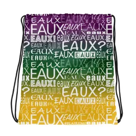 MARDI GRAS WHITE ALLEAUXVER Drawstring bag