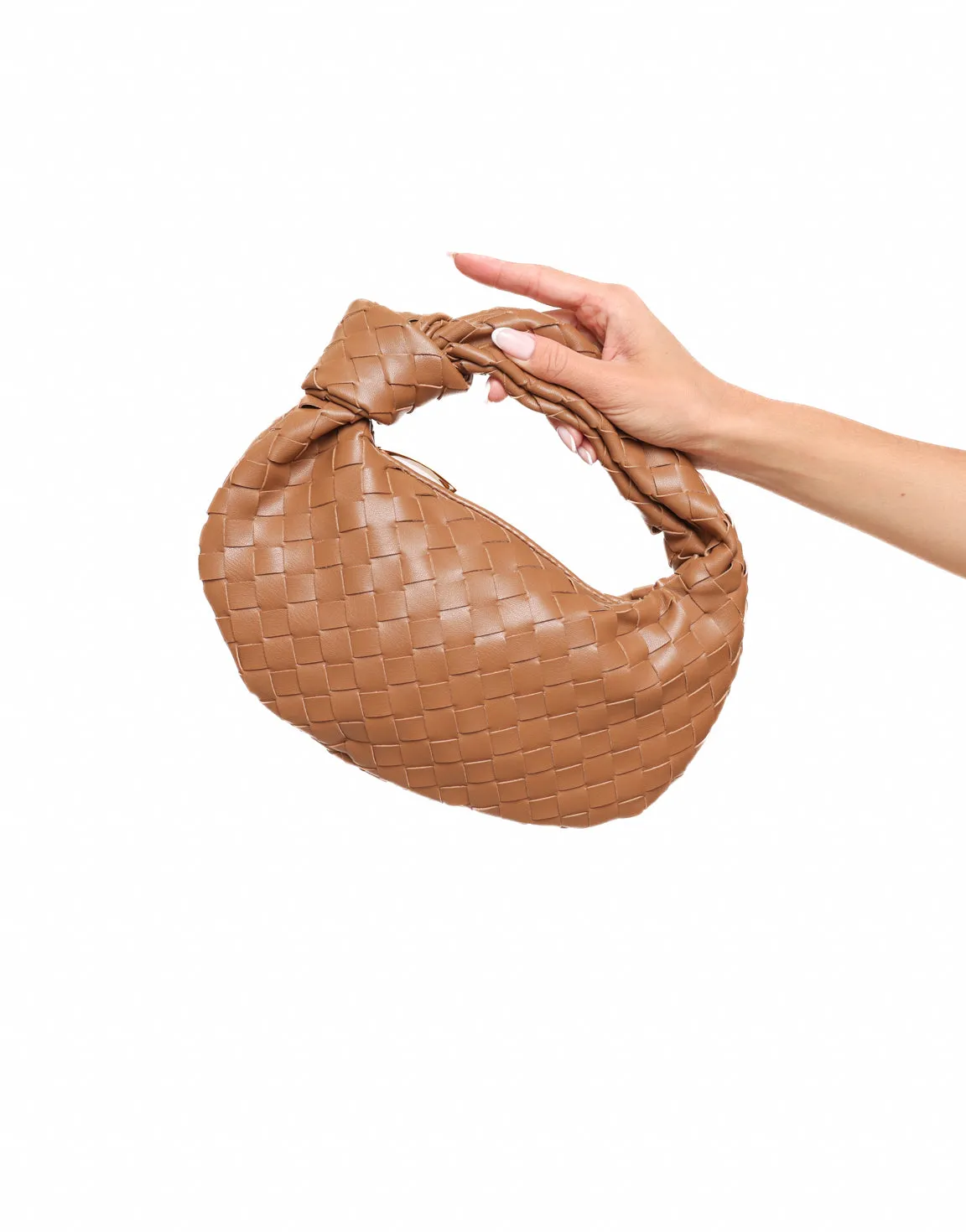 Mokka Middel Gevlochten - Tas