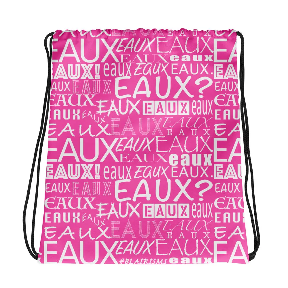 PINK AllEAUXver Drawstring bag