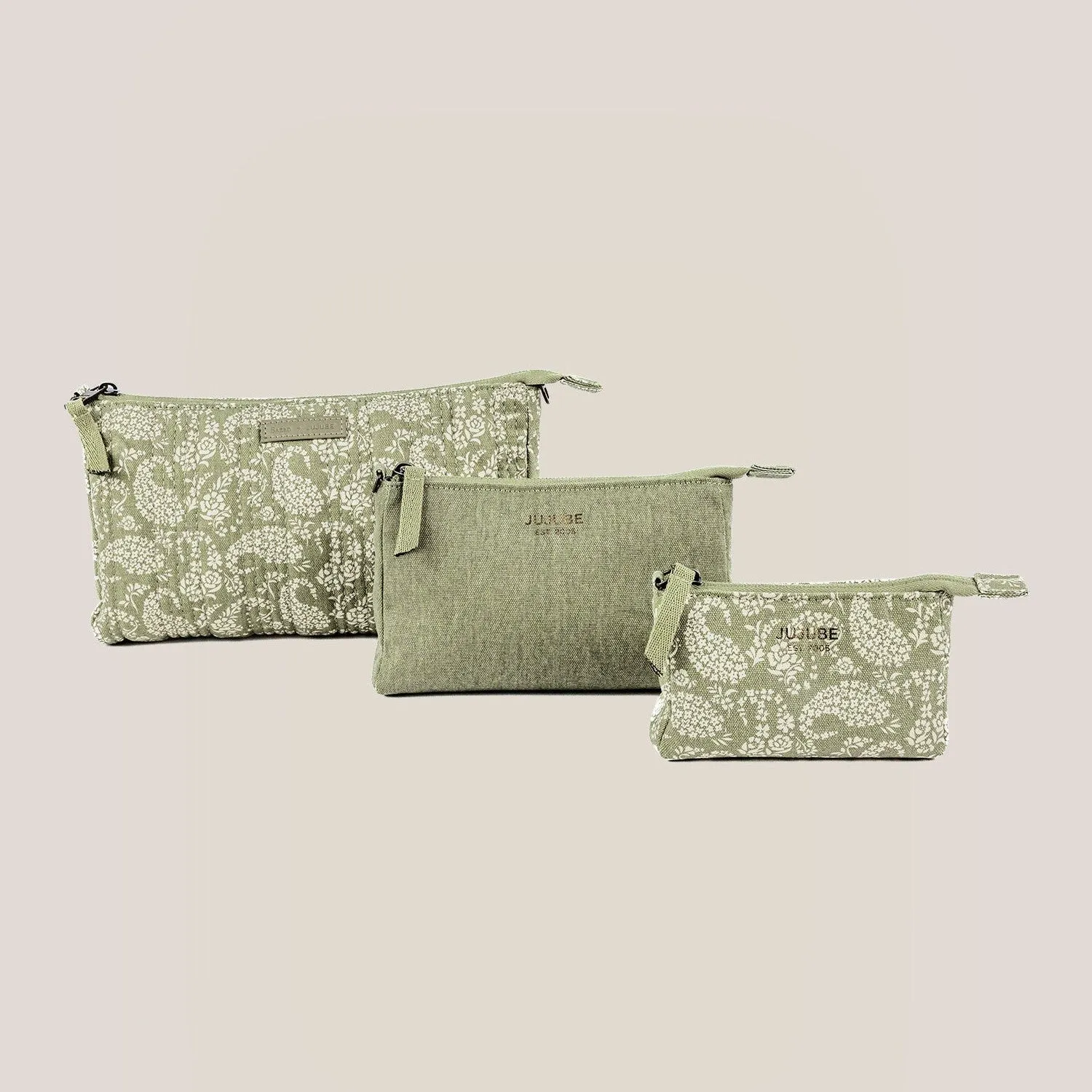 Sazan   JuJuBe 3-piece Pouch Clutch Purse Set | Paisley Floral