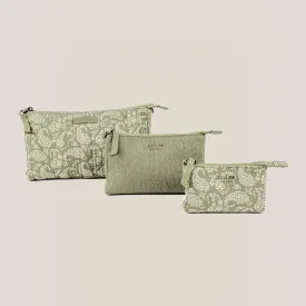 Sazan   JuJuBe 3-piece Pouch Clutch Purse Set | Paisley Floral