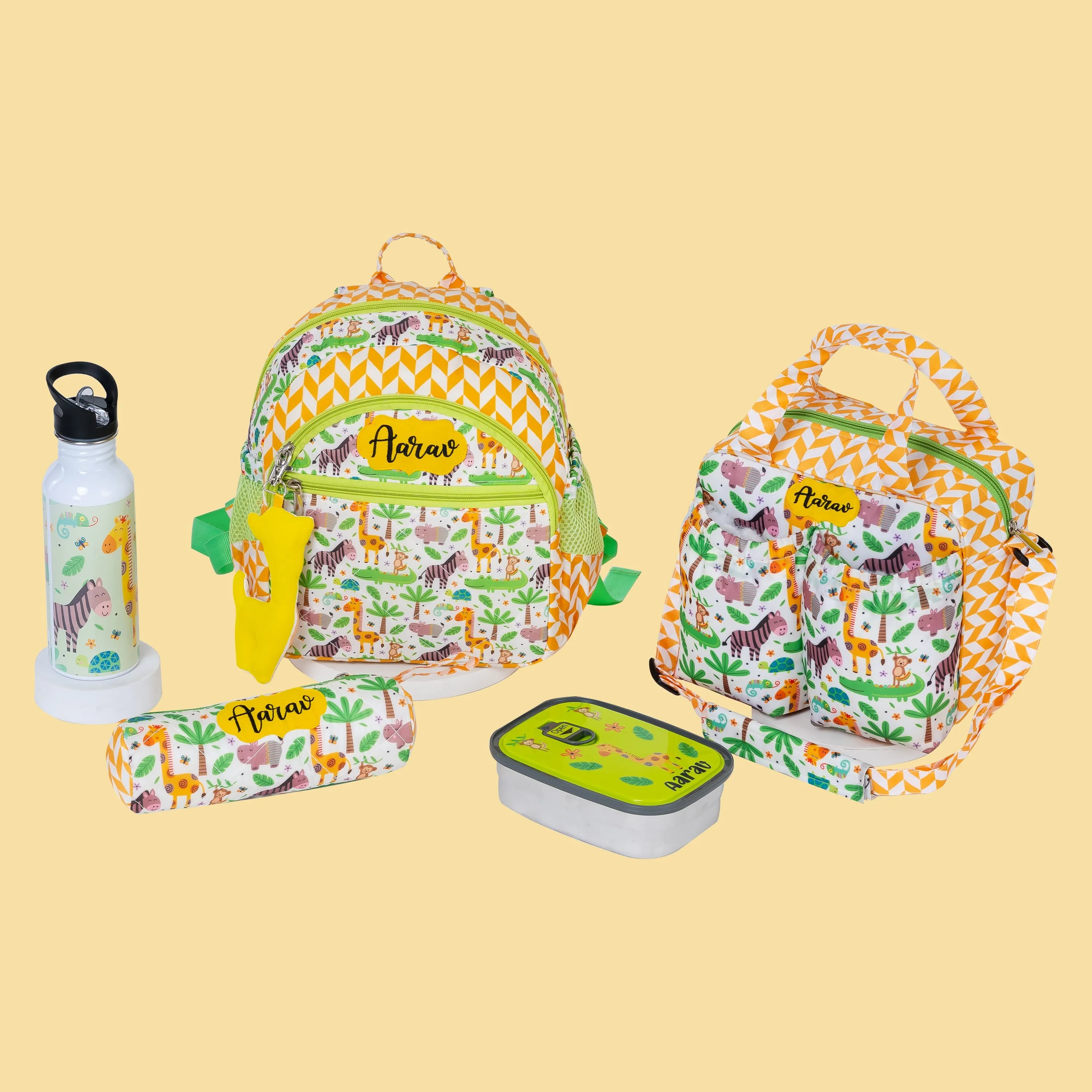 School Bag Set - Giraffe