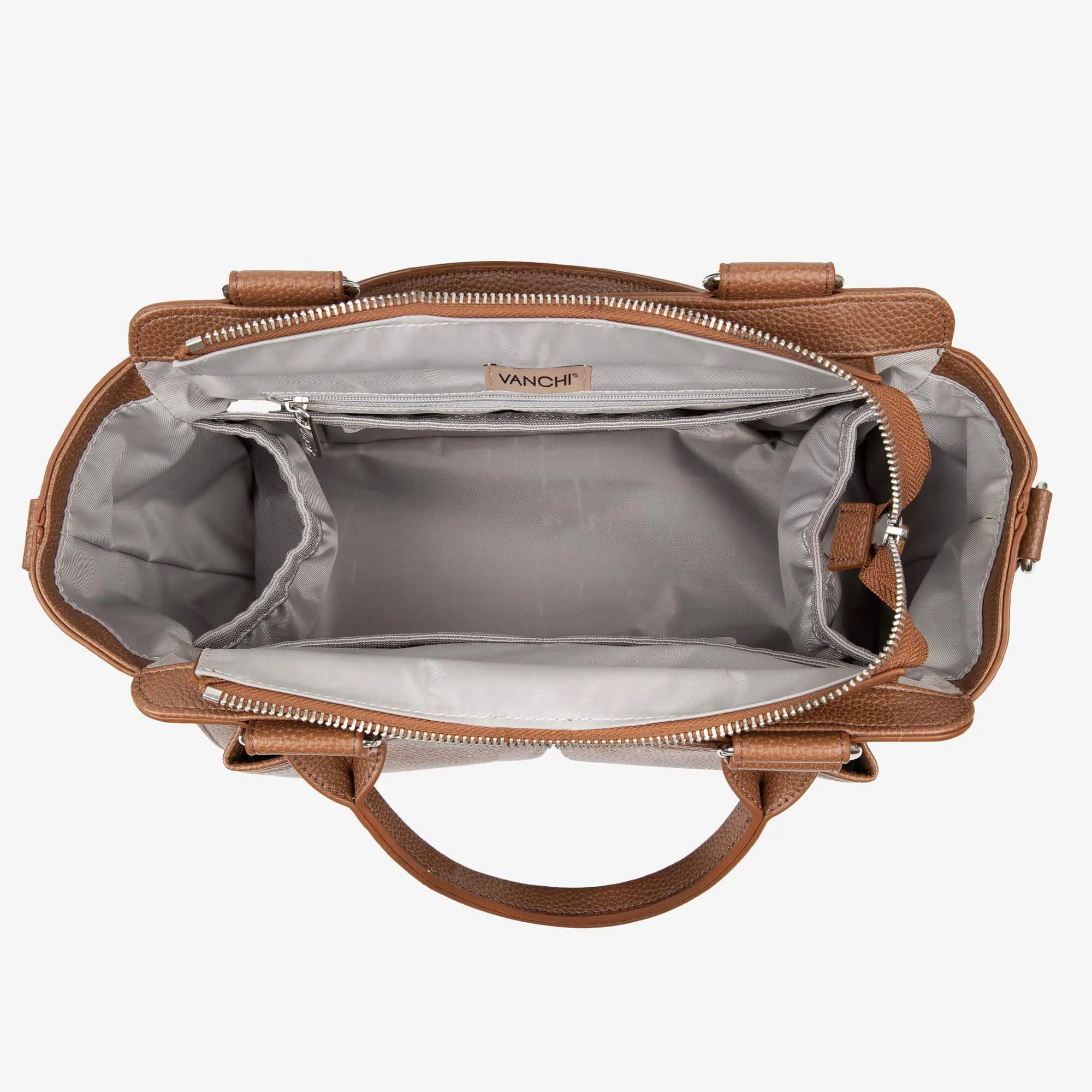 VANCHI Amelia Convertible Pram Caddy - Tan