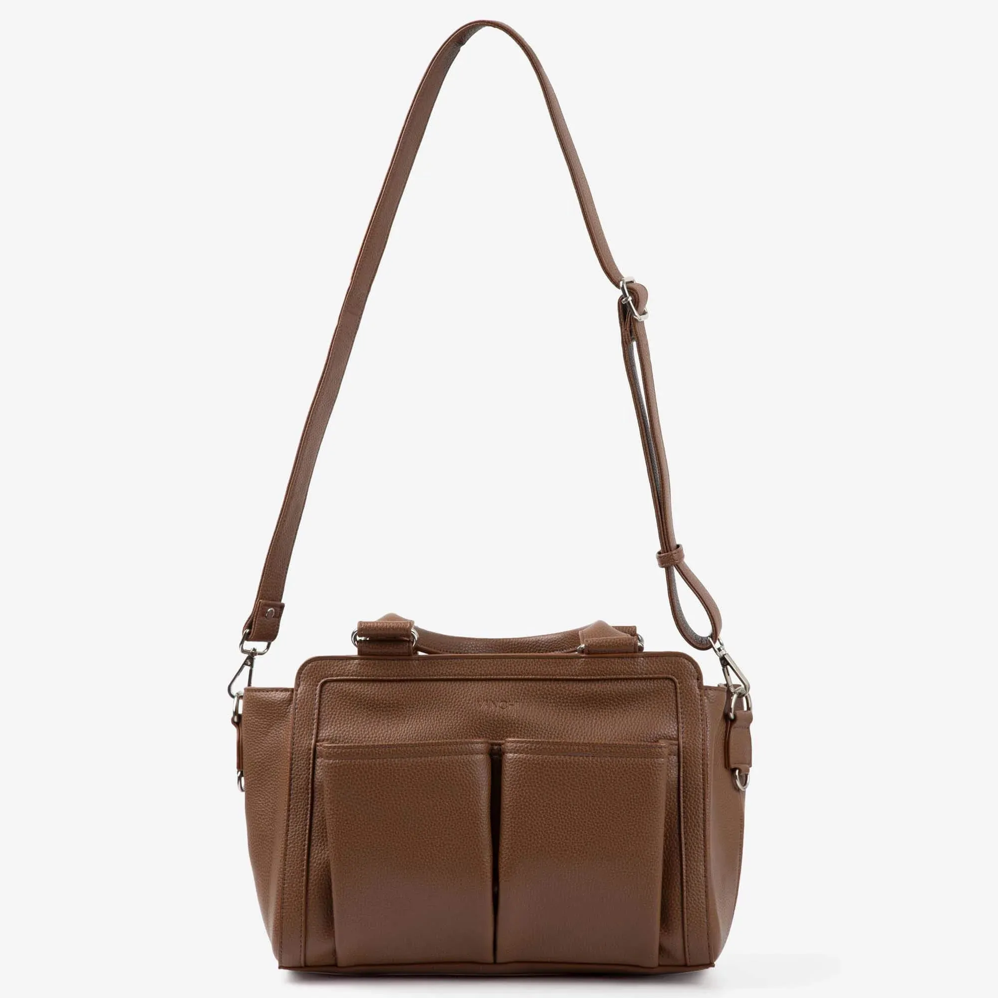 VANCHI Amelia Convertible Pram Caddy - Tan