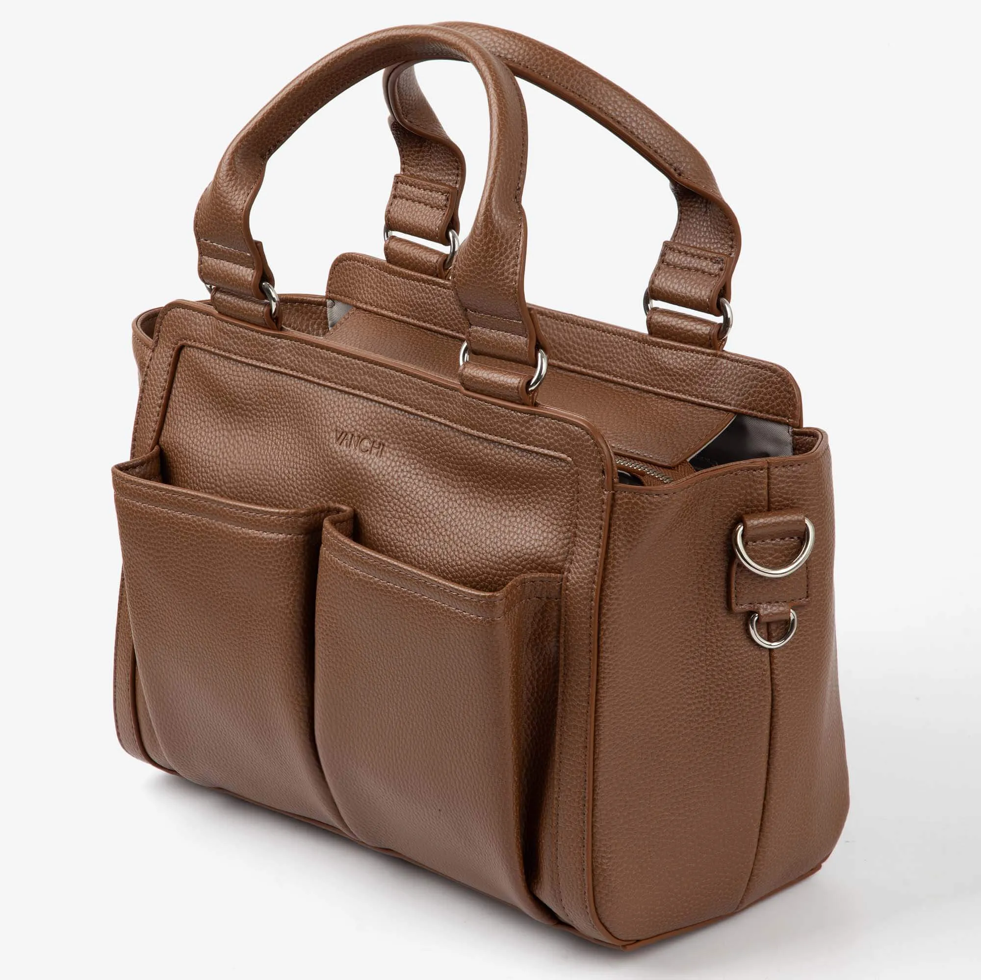 VANCHI Amelia Convertible Pram Caddy - Tan